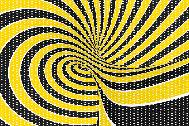 环面光学3D错觉光栅插图。扭曲的线圈和斑点图案。无限效果催眠图像。图片下载