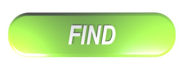 绿色圆角矩形按钮FIND - 3D渲染图片下载