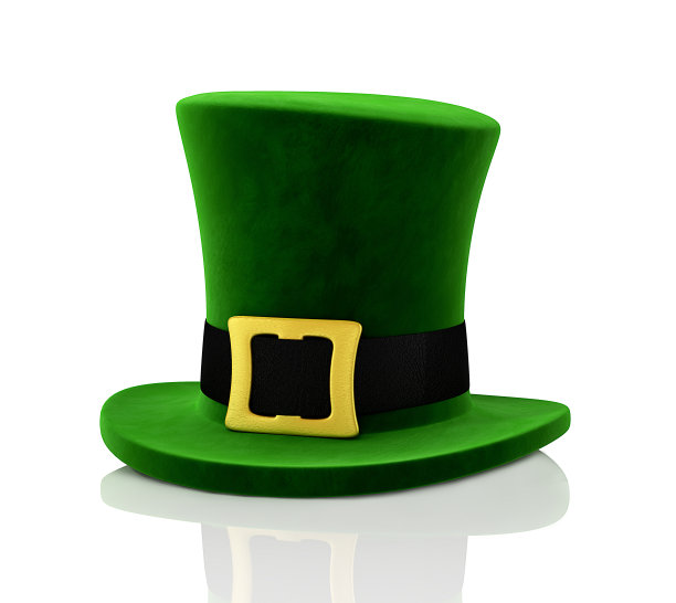 绿帽圣帕特里克节3D渲染图片下载