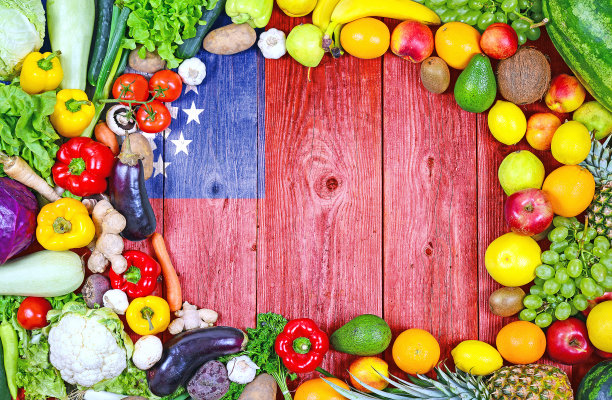 来自缅甸的新鲜水果和蔬菜图片下载