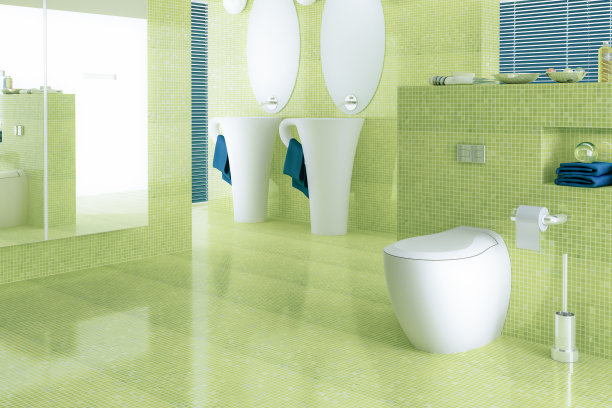 可爱的浴室设计- 3d可视化图片下载