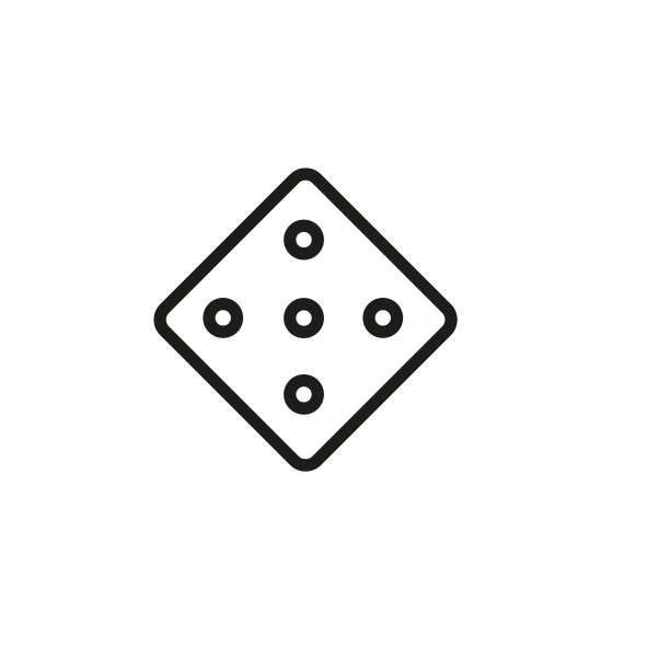 游戏骰子线性图标图片下载