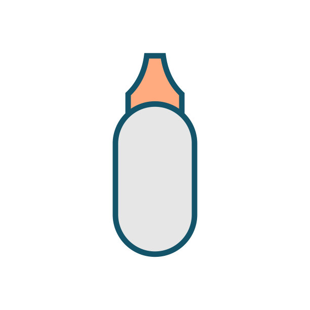 化妆品瓶图标矢量线性风格设计色彩丰富图片下载