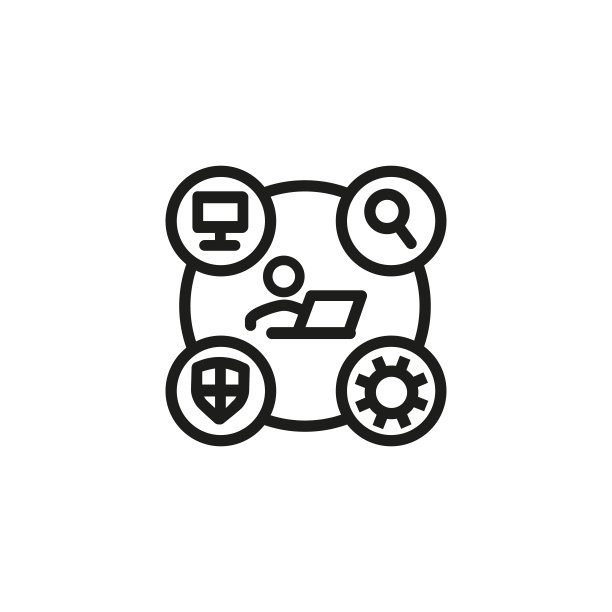 IT支持线性图标图片下载