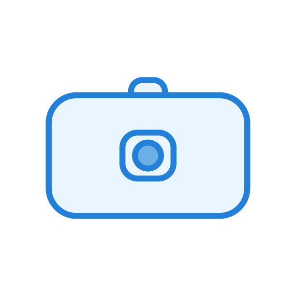 照片相机线性彩色设计矢量图标图片下载