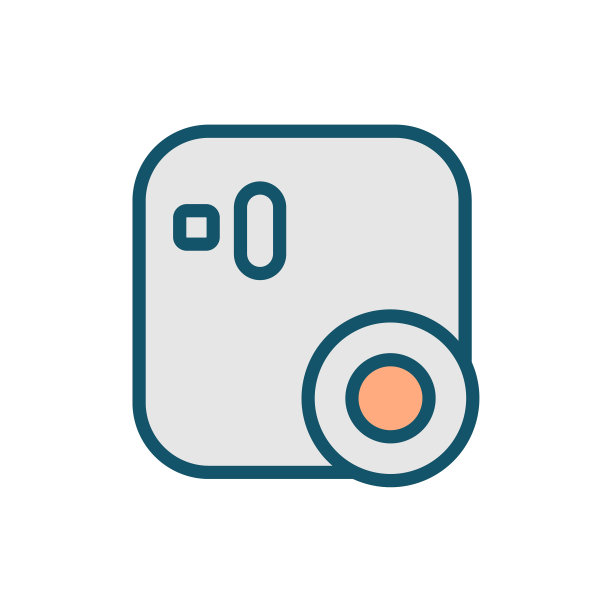 照片相机线性混合彩色图标矢量图片下载