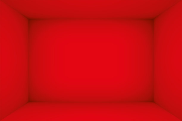 空的红色的房间。盒子的内部空间。矢量设计说明。为你的商业项目模拟图片下载