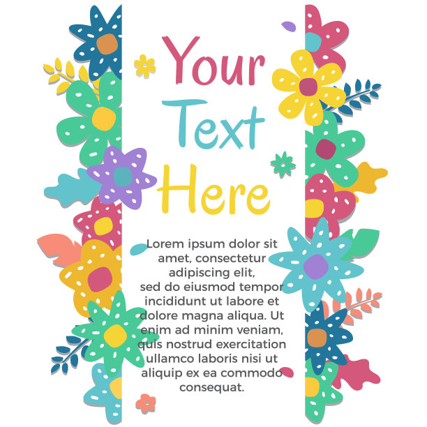 花背景矢量插图在平面风格图片下载