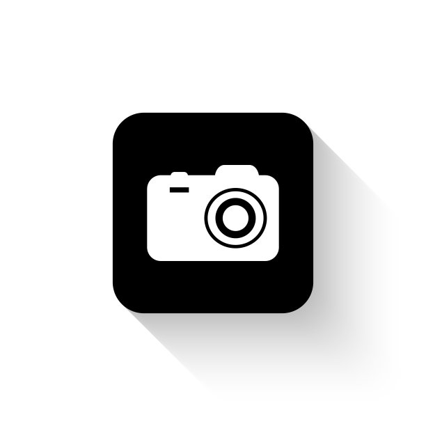 带阴影的白色矢量图标图片下载