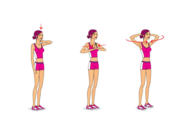 手臂和肩膀关节活动的动态训练图片下载