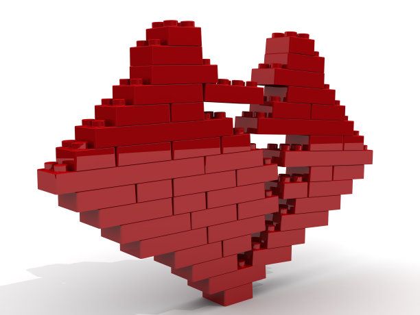 破碎的心的象征由儿童设计师图片下载