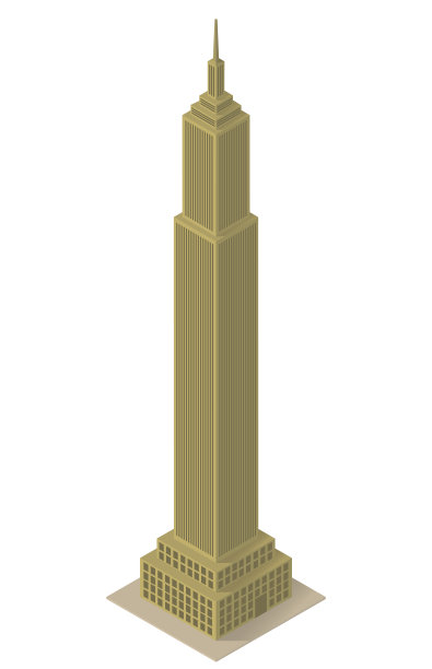 等距摩天大楼建设图片下载