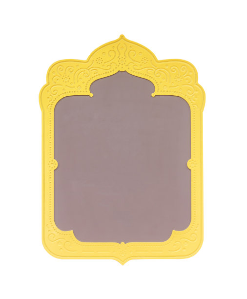 金色框架孤立的白色背景。剪切路径图片下载