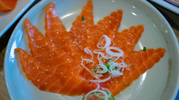 生鱼片日本食物特写镜头复古图片下载