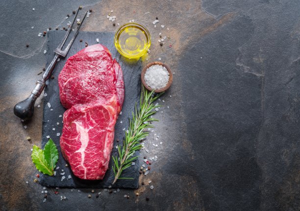 生肋眼牛排或牛扒。图片下载