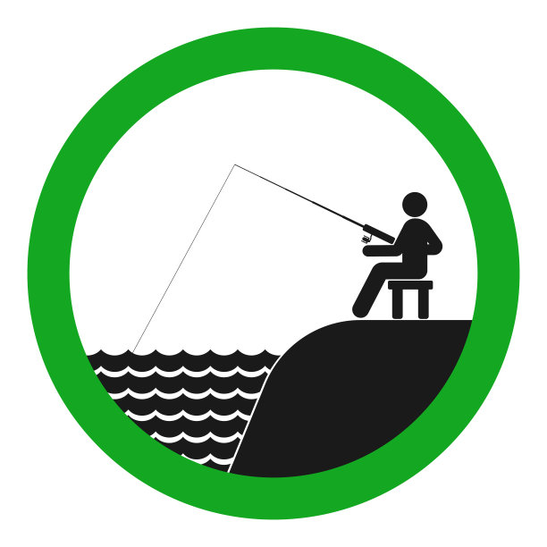 钓鱼允许信号。向量图片下载