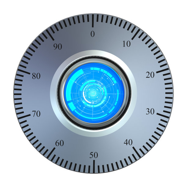 有拨号号码的金属金库图片下载