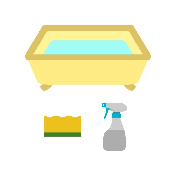 浴缸清洗图片下载