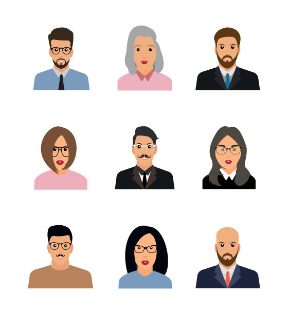 说明劳动人民性格的平人设计。图片下载