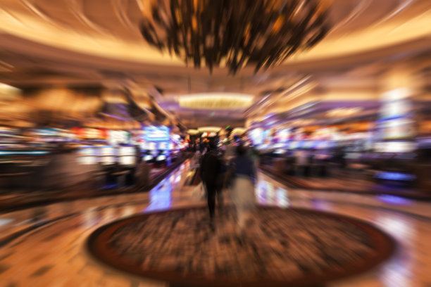 人们走进拉斯维加斯的赌场图片下载