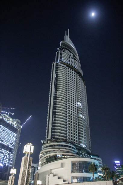 迪拜夜景摩天大楼图片下载