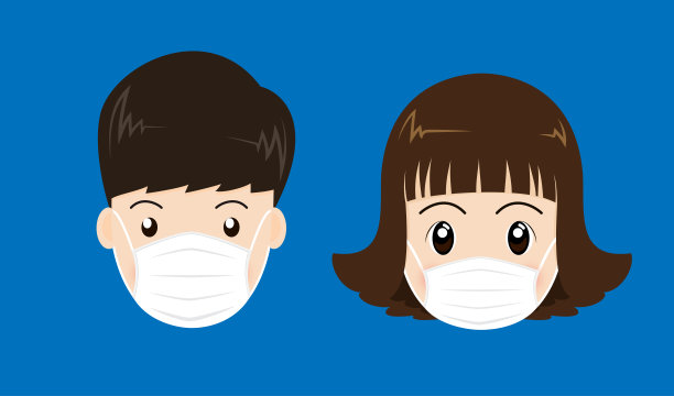 口罩插画素材ID：330186486