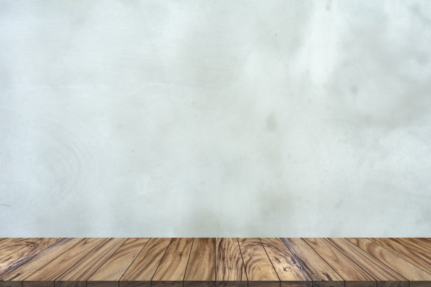 木表观点。水泥灰色背景。图片下载