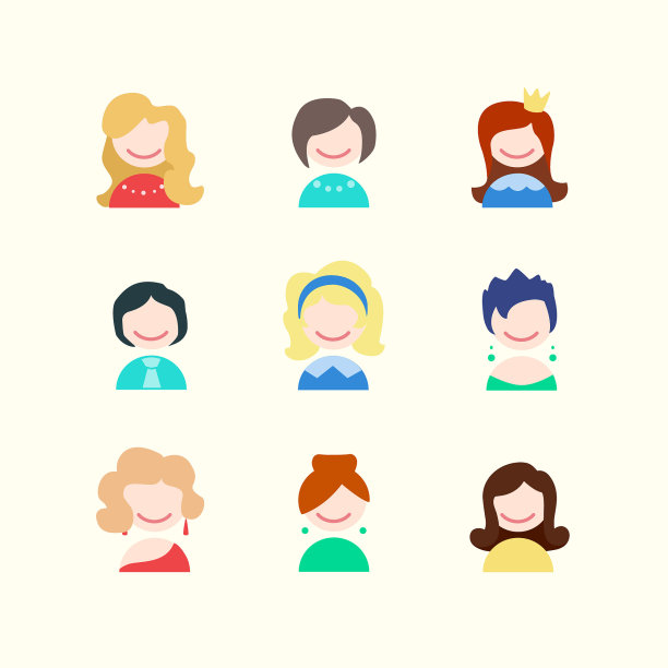 女孩图标图片下载