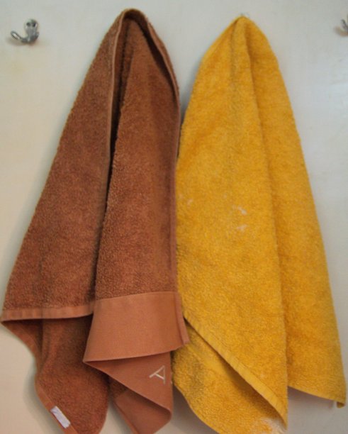 两个淋浴毛巾图片下载