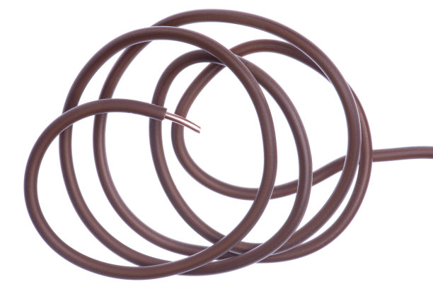 特写电线隔离在白色图片下载