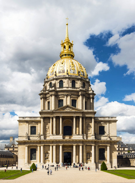 法国巴黎荣军院和教堂圆顶图片下载