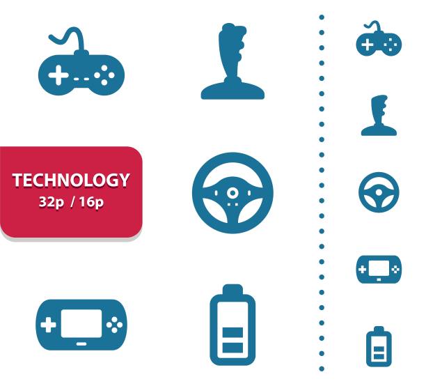 技术图标(放大4倍预览)。图片下载