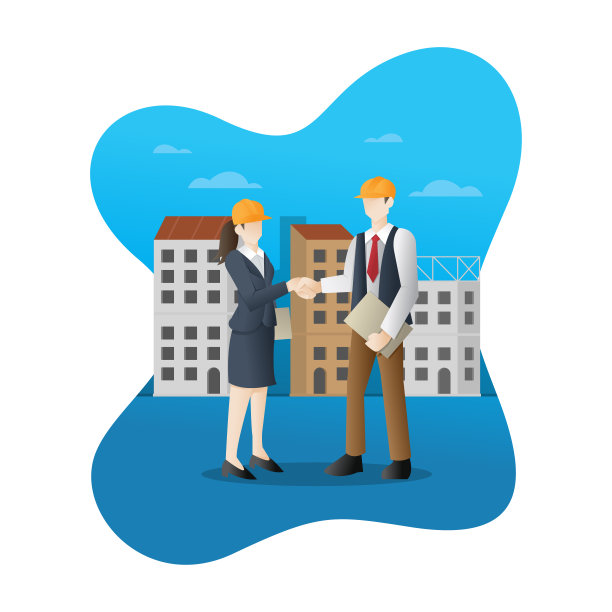 成功的建筑合作伙伴关系图片下载