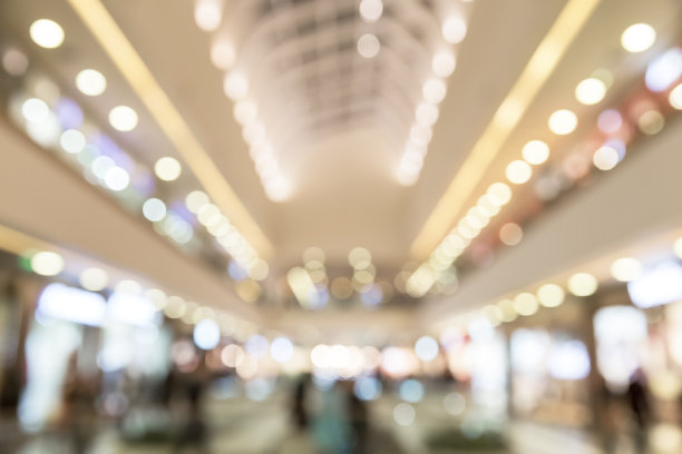 抽象模糊购物中心背景图片下载
