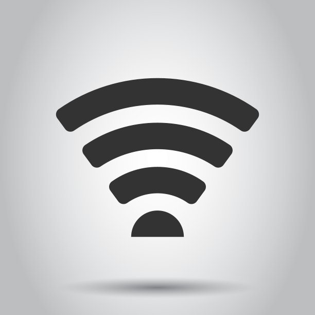 扁平风格的Wifi网络标志图标图片下载