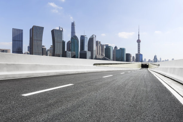 上海城市天际线大桥公路图片下载