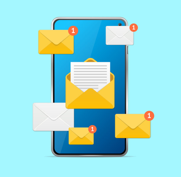 新信息概念手机触摸屏。向量图片下载