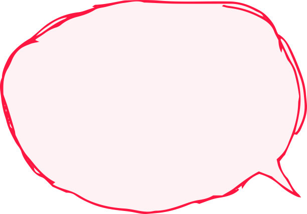 插图的一个温和的颜色粗糙涂鸦风格callout图片下载