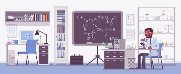 男科学家在实验室工作图片下载
