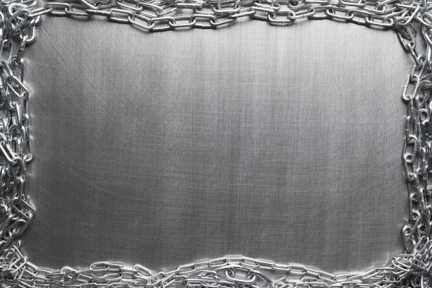 金属链上拉丝铝背景图片下载