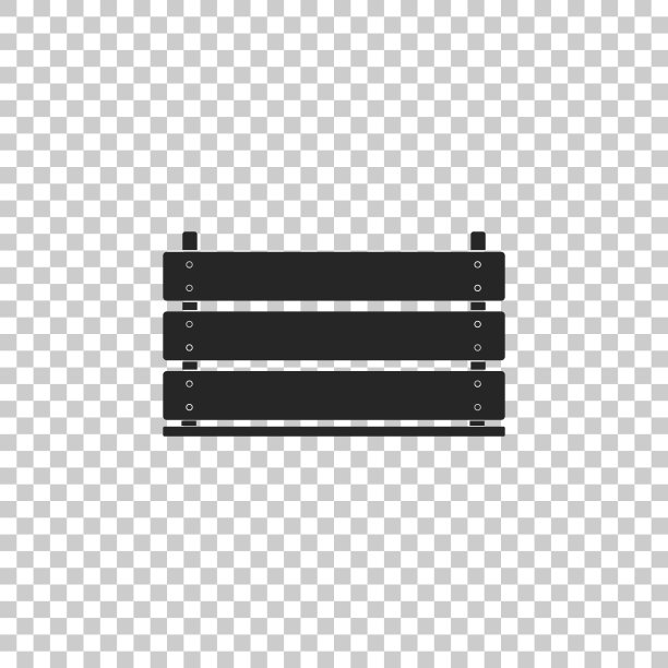 木箱图标孤立在透明的背景。杂货篮，仓库板条箱。装蔬菜、产品的空木容器。平面设计。矢量图图片下载