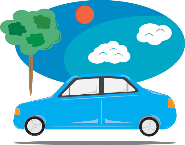 蓝色的汽车图片下载