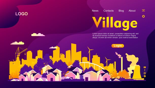 农村乡村景观图片下载