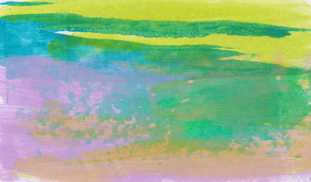 多色背景与画笔笔触图片下载