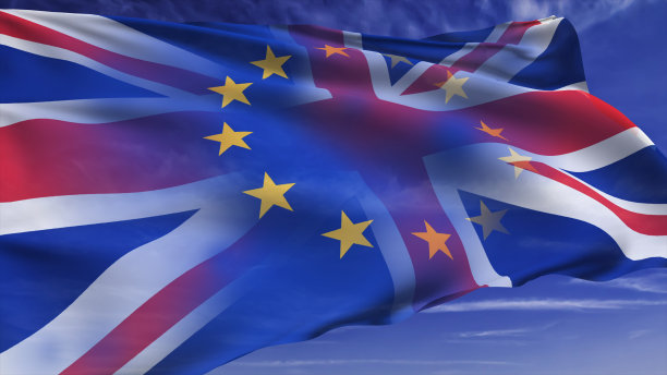 英国向欧盟国旗过渡图片下载