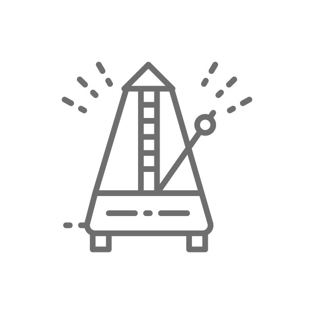 节拍器，节奏线图标。图片下载