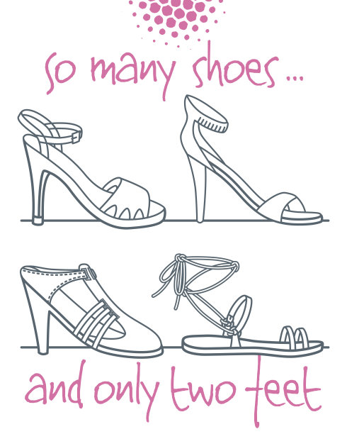 这么多鞋……只有两英尺图片下载