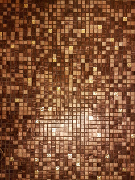 背景棕色的锯齿状方格砖重复图片下载