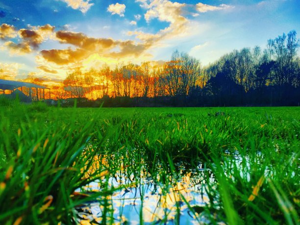 雨后的日落图片下载