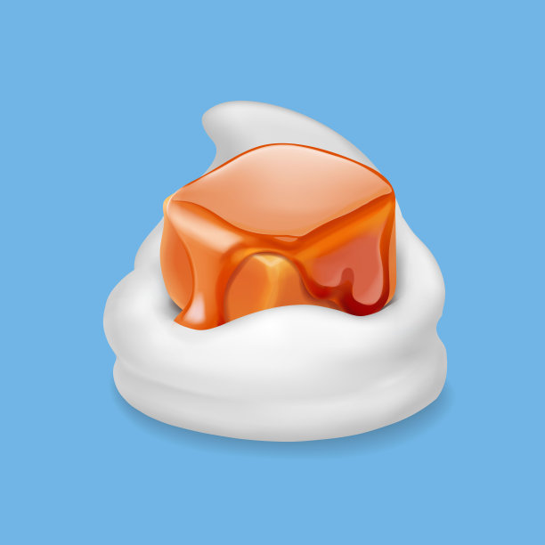 牛奶、酸奶或冰淇淋中的焦糖图片下载